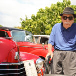 St Vincent's Arundel resident Lionel Golder at the Vintage Car Show