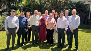 The delegation joined CHA Chair Jenny Parker and staff from Mater Mothers' Hospital in Brisbane