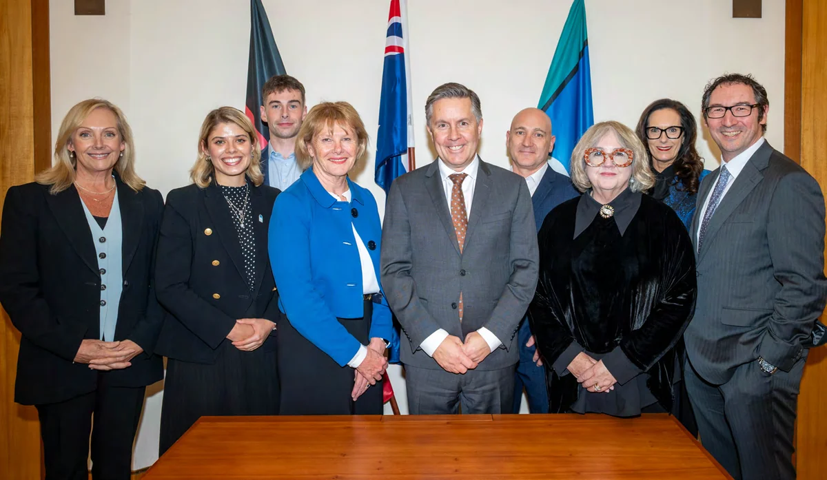 Budget Week group photograph of CHA members with the Hon Mark Butler MP